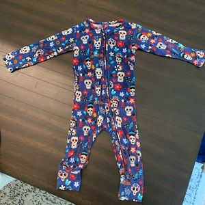 Bums & Roses Skelebrate Zippered Romper